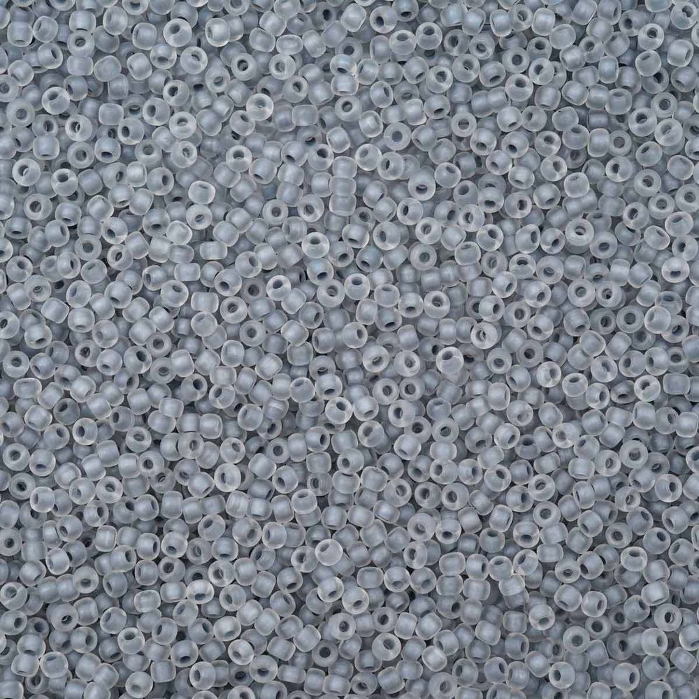 Бисер Preciosa прозрачный матовый с цв. центром 10/0 (2.3 мм), круг.отв., 50гр, (38342)