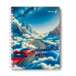 Тетрадь ученическая общая, A5 96 л. на гребне 60 г/м², белизна 90 %, 4 шт, клетка, 01187 На предельной скорости, Светоч Т111