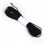 Резинка шляпная (шнур эластичный) ⌀3.0 мм / 10 метров, цв.F322 черный