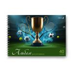 Альбом для рисования 100 г/м², A4 29.5х21 см, 5 шт на гребне 40 л, 01620 Мир хобби, Светоч А233