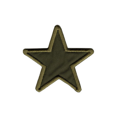 Термоаппликация Звезда, 60х59мм (10 шт) (хаки), 016