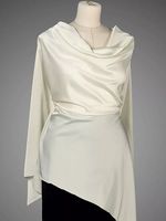 Шелк Армани 90 г/м², 150 см / 2 метра, арт.Arm-073 цв.73 молочный (айвори)