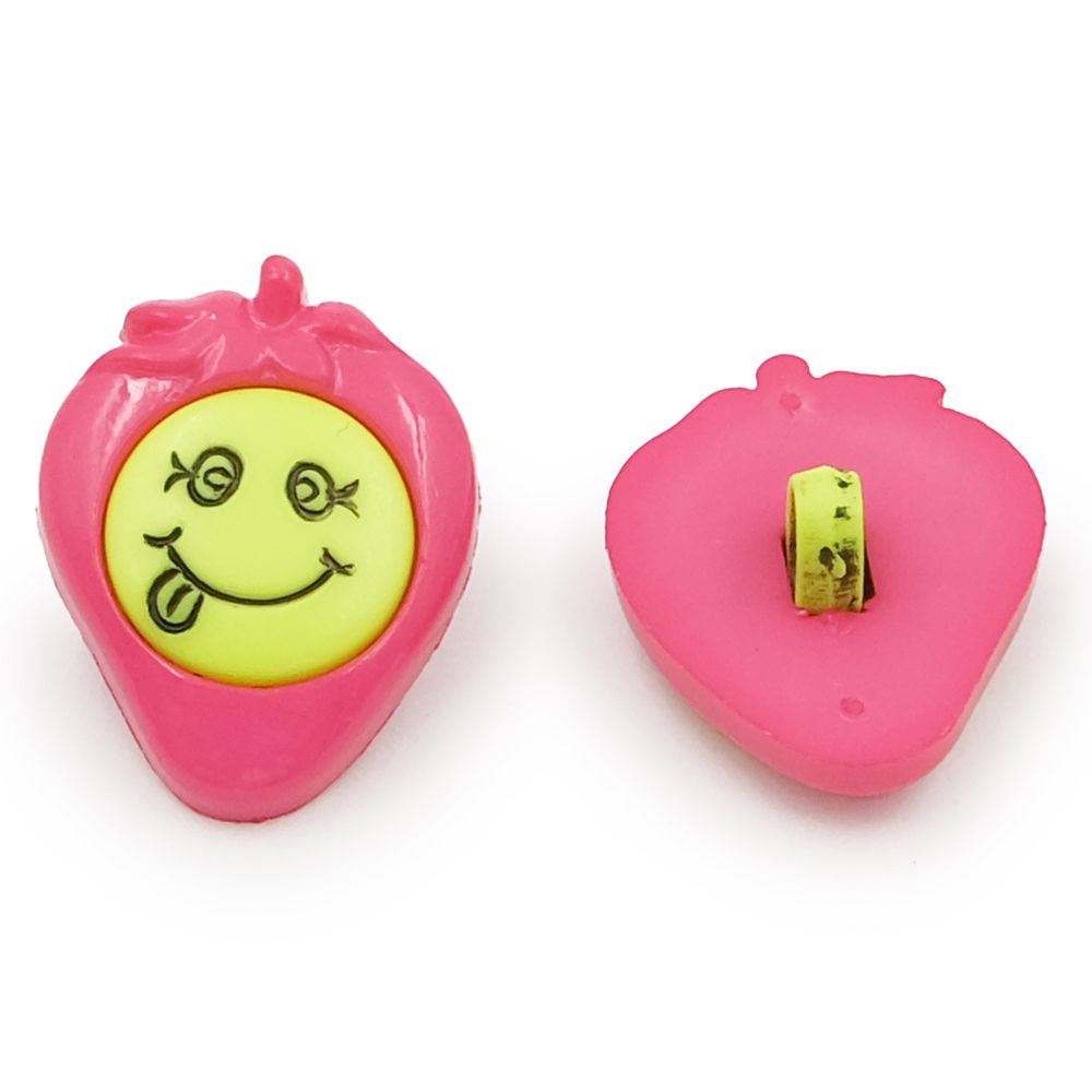 Пуговицы детские Смешная ягода (48268) 21мм (516/535), 72 шт