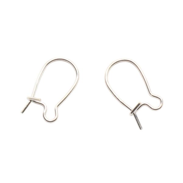 Основа Крючок с замком, 0,7х17,8х9,8мм, 4 шт (серебро), OTH1514