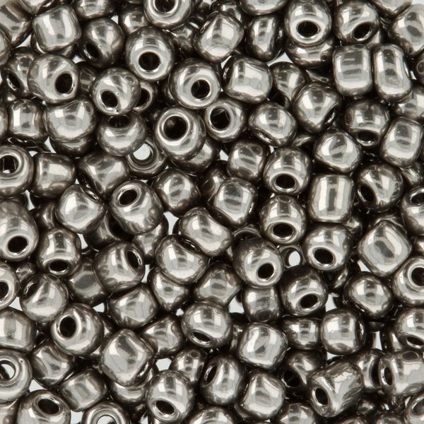 Бисер Zlatka 8/0 (2.9 мм), 100 г (10х10 г), №0576 черн.никель, GR