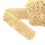 Бахрома отделочная 75.0 мм / 25 метров, витая, 122 кремовый, Gamma 565