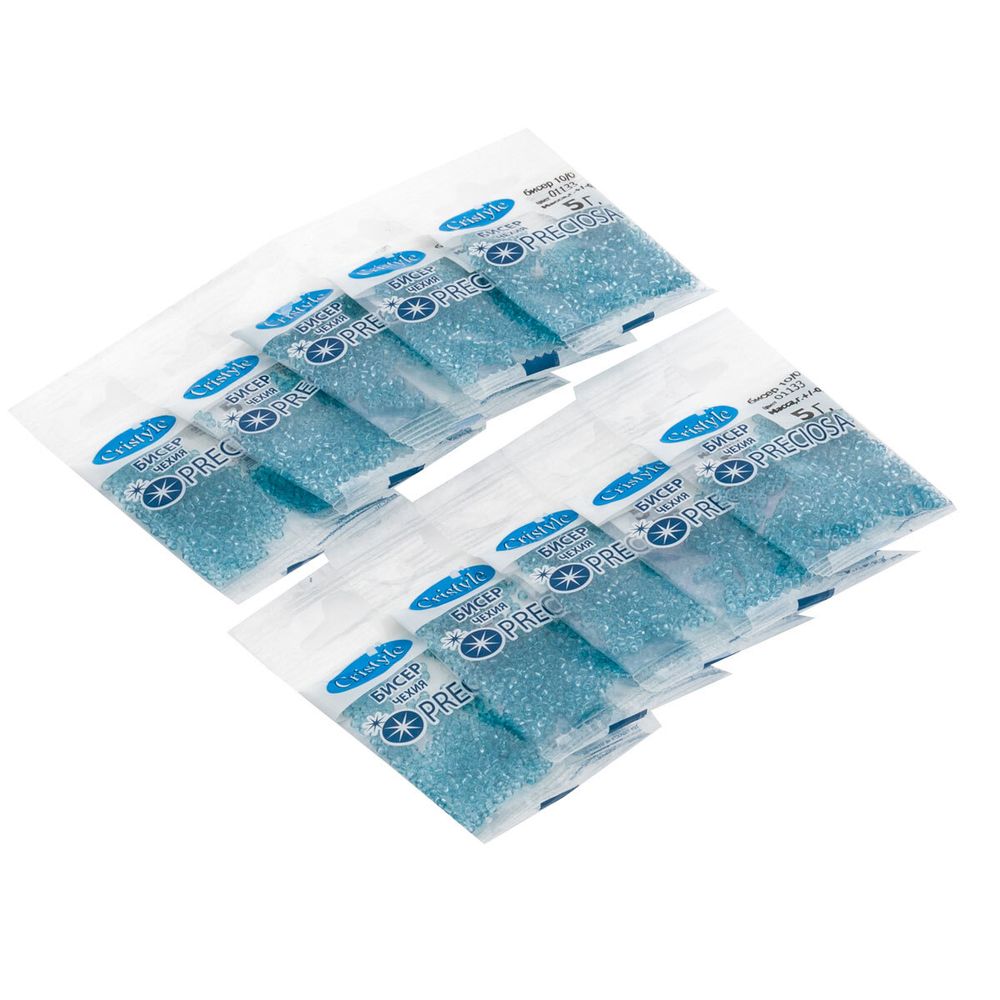 Бисер Preciosa 10/0 (2.3 мм), 50 г (10х5 г), цв. 01133