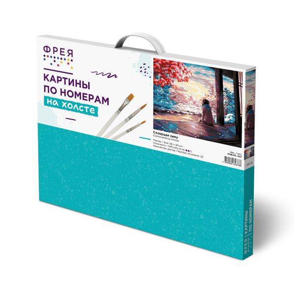 Картина по номерам Фрея PNB/PL-327, Созерцая зиму, 50х40 см