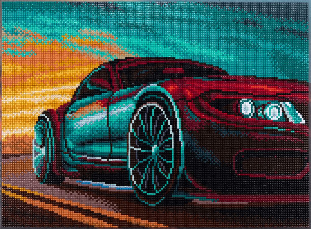 Алмазная (кристальная) мозаика Фрея, Провожая закат 40х30 см