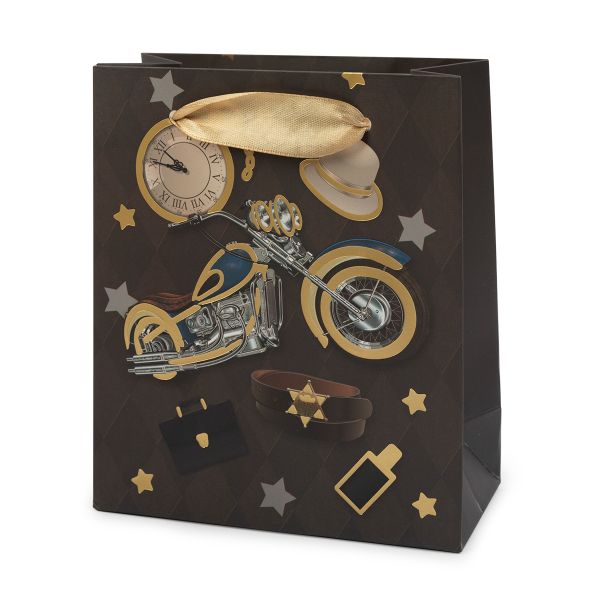 Подарочный пакет 210 г/м², 12х14х6 см, 12 шт, 01, Stilerra APYXS