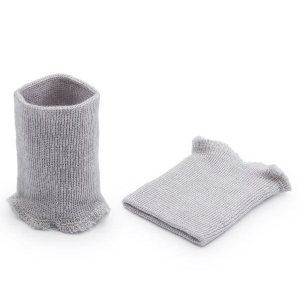 Манжеты трикотажные 7.0х9.0 см, 1 пара, тонкие 14кл. 1х1, 890 серебро