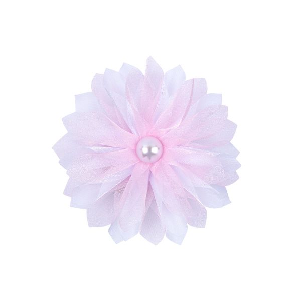 Цветочек пришивной Георгин, 1 шт, №03 бело-розовый, Blitz 3054