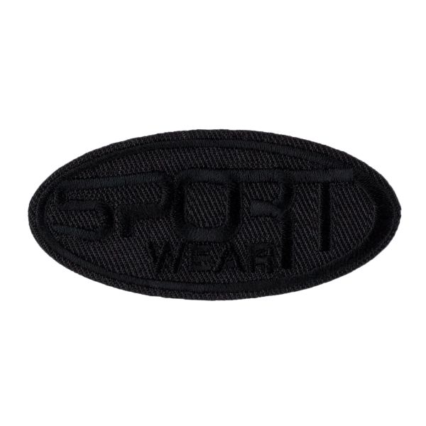 Термоаппликация №07/5, 5 шт, №1742C sport wear черный 3x7 см, Gamma