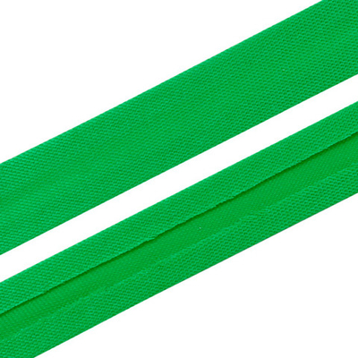 Косая бейка атласная 15 мм / 132±1 метра, 6093 молодая зелень