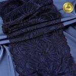 Кружево бельевое эластичное 185 мм / 3 метра, TBY.40039, цв.061 темно-синий