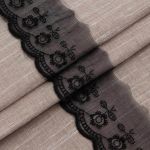 Кружево капроновое 53 мм / 6.8 м (±4 см) 0574-2013, черный