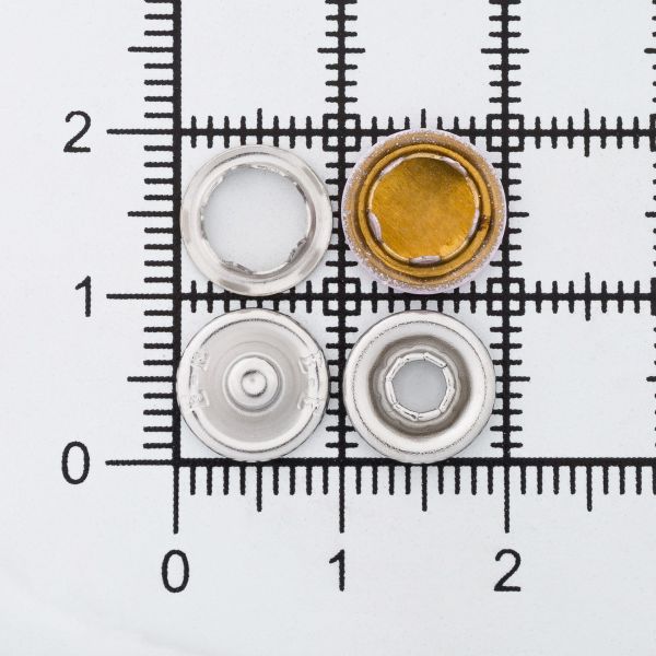 Кнопка рубашечная (джерси) закрытая ⌀9.5 мм, ≈1440 шт, МЕТАЛЛ, эмаль, 133 св.розовый глянцевый, NEW STAR