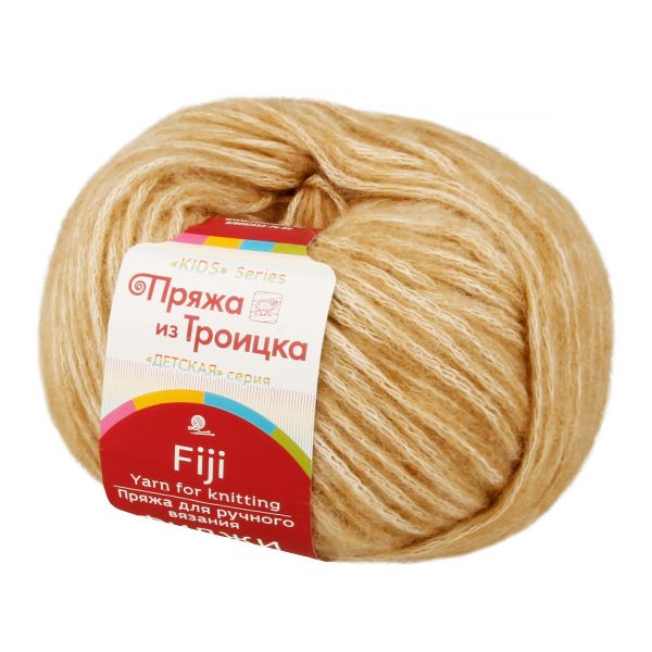 Пряжа Троицкая Фиджи / уп.5 мот. по 50 г, 95 м, 124 песочный