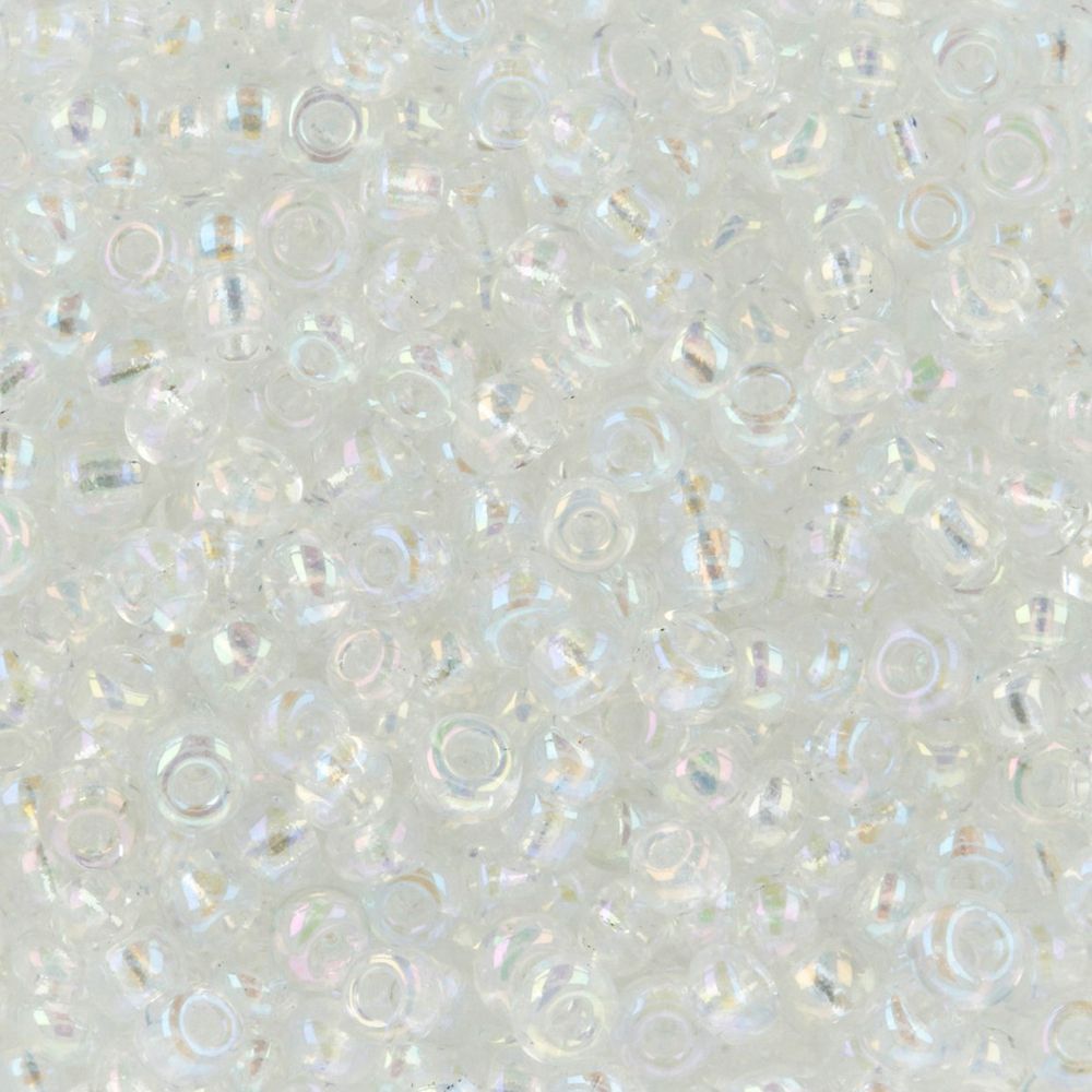 Бисер Zlatka 11/0 (2.1 мм), 100 г (10х10 г), №0161 прозрачный, GR