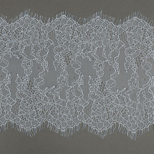 Кружево шантильи (реснички) диз. A88 шир.170мм цв.F183 голубой, 3 метра, Kruzhevo