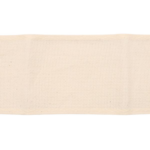 Канва лента 10 см / 1.5 метра, 100% хлопок Bestex, неотбел/неотбел