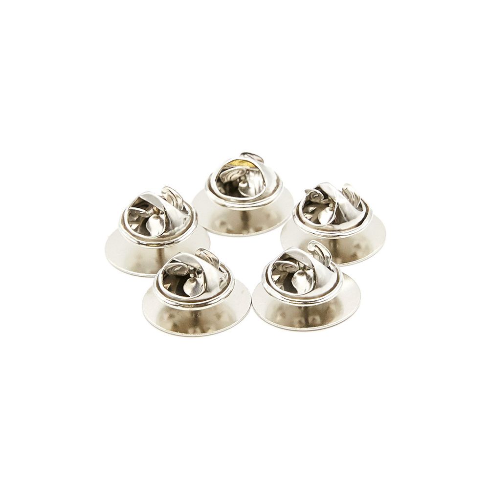 Основа для значка с цанговым зажимом, 5 шт/упак, Astra&Craft (никель) 4AR2019-20