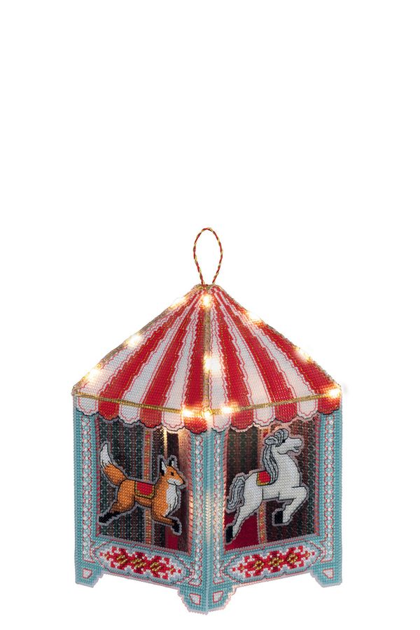 Набор для вышивания нитками Panna, Игрушка. Карусель, 16.5х19 см