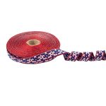 Лента (тесьма) жаккардовая 18.0 мм / 25 метров, Орнамент для северных народов, рис 9692 красный/белый/синий (№5), Gamma С3771