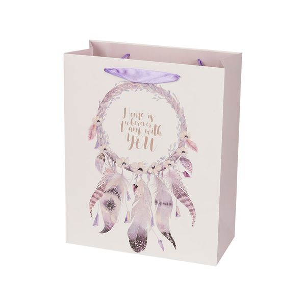 Подарочный пакет 210 г/м², 26х32х12 см, 12 шт, 04 ловец снов, Stilerra BRVM