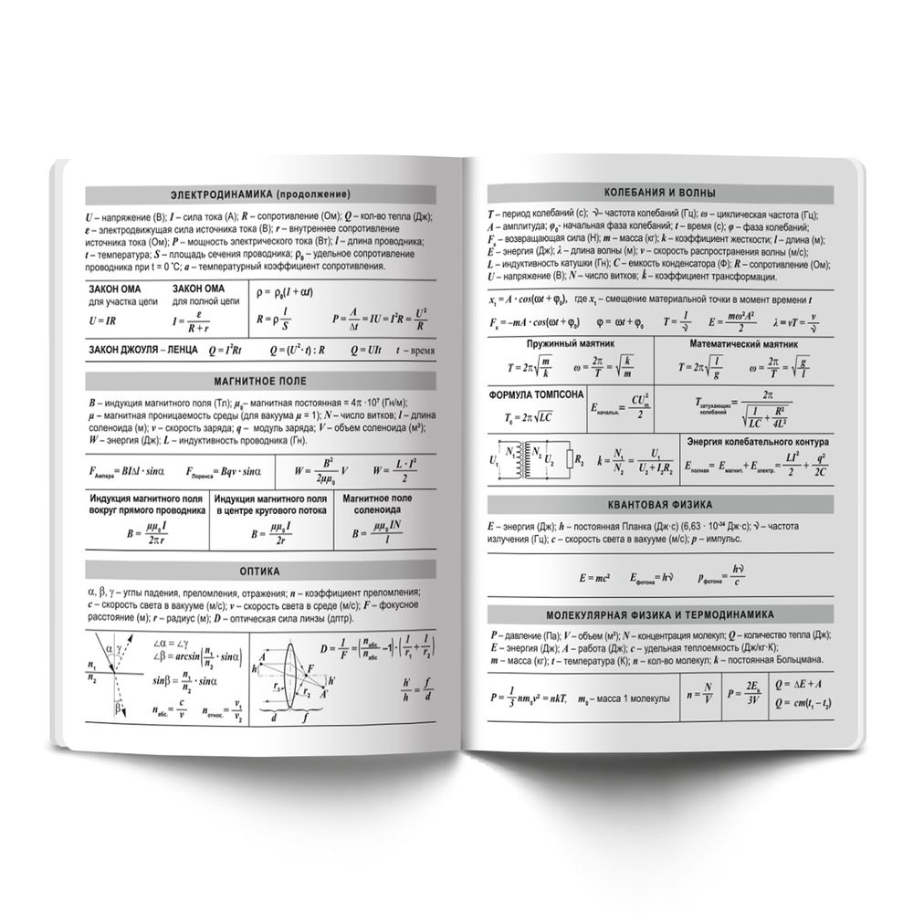 Тетрадь предметная Грызем гранит науки A5+ 48 л. на скобе, 10 шт, клетка, Физика 48ТСК5 000179, Светоч