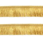 Бахрома отделочная 38.0 мм / 25 метров, металлизированная, цв.золото