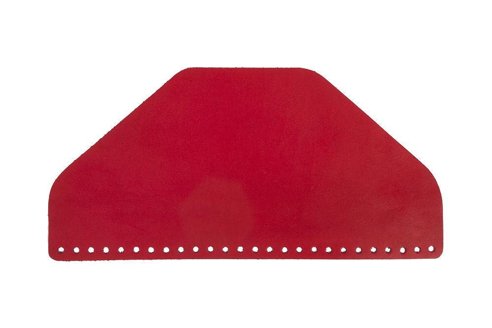 Клапан для вязаной сумки полукруглый 31х15 см, 003 Красный, Gamma ZKS-003
