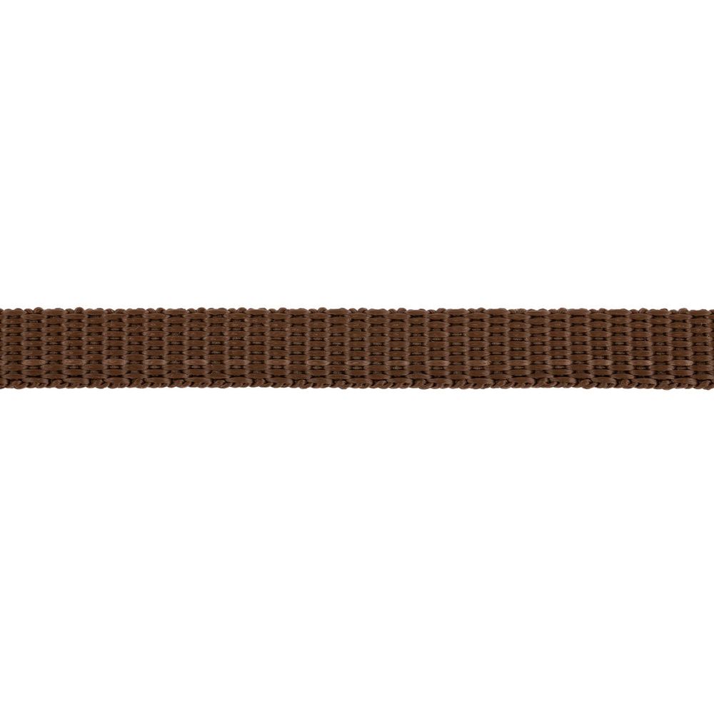 Стропа (ременная лента) 10 мм / 25 метров, толщ. 1.1 мм, [5.6 г/пог.м], 100% п/п, коричневый, Gamma 3741