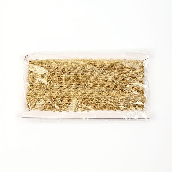 Тесьма отделочная 12 мм / 13.71 метров, TBY 916 цв.золото