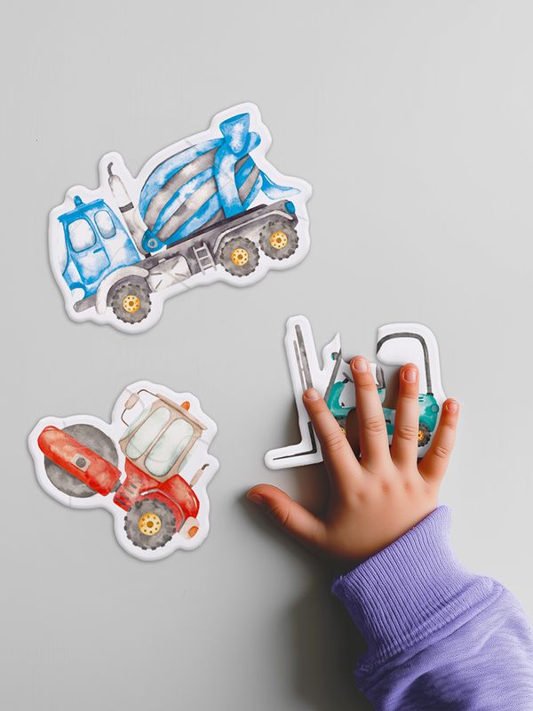 Пазлы для малышей Строительная техника 24 элемент, Фрея PZL-BК-007