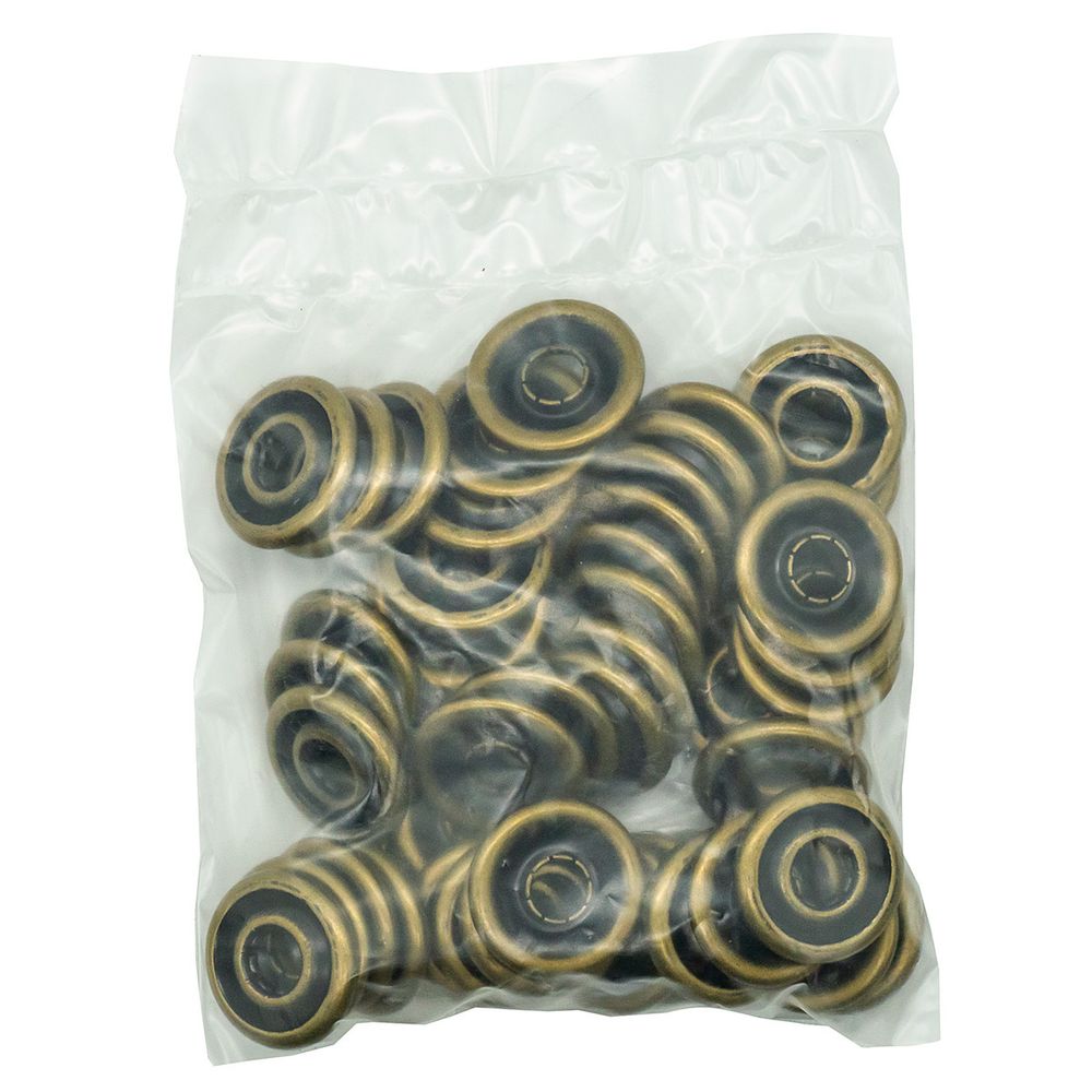 Кнопка клямерная ⌀21.0 мм, латунь, (ЧАСТЬ B), 50 шт, BIG