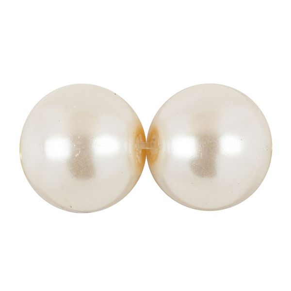 Бусины стекло ⌀8 мм, нить 52 шт, №28 кремовый матовый, Zlatka GBP-03