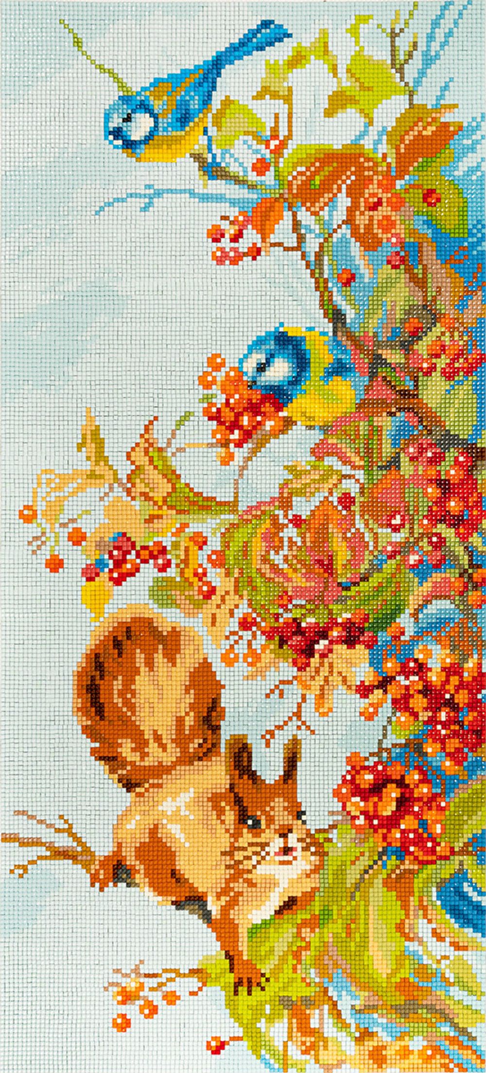 Алмазная (кристальная) мозаика Фрея, Яркая осень, 25х55 см