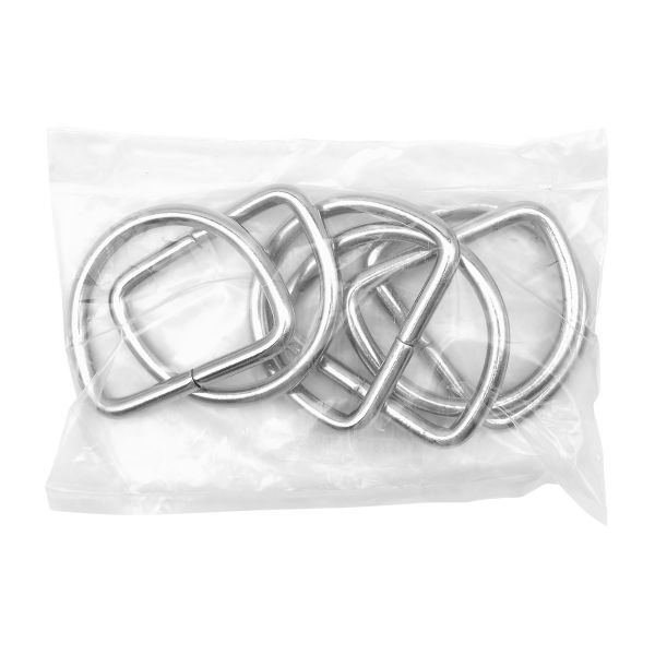 Полукольцо сварное металл внутр. 51 мм (внешн. 63х50 мм, ⌀6 мм), 6 шт, никель, Р-06-23