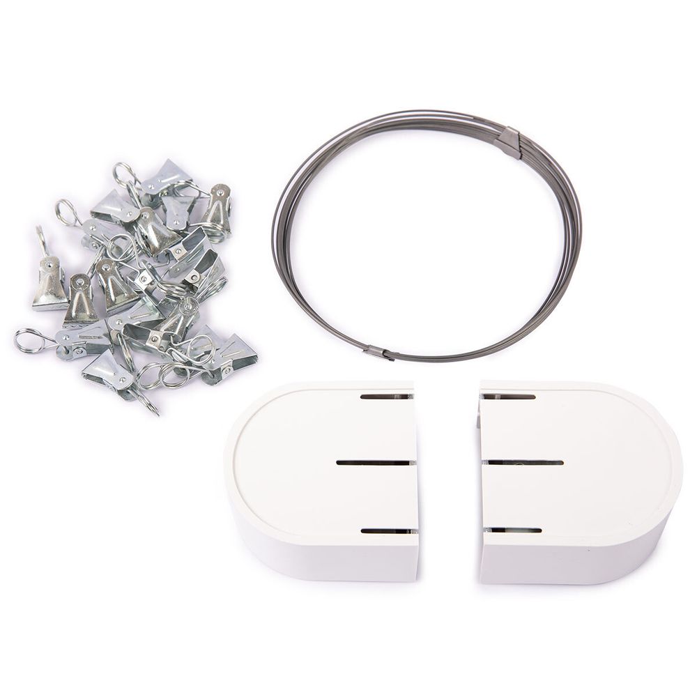 Карниз-струна 3.5 метра, с металлическими зажимами (20 шт), Gamma С-120