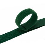 Лента контактная липучка фасовка (велкро) пришивная 20 мм / 25 см, 14 зеленый, ПАРА (крючок+петля), Hobby&Pro, качество "A"