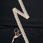 Кружево вязаное (тесьма) 20 мм / 13.72 метра, хлопок, неотбеленный, 3AR3376