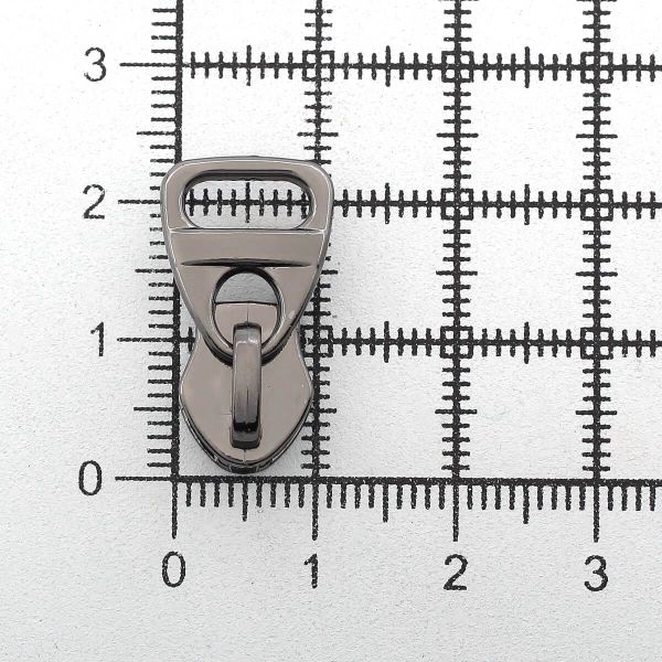 Слайдер (замок) для молнии спираль Т5 (5 мм), автомат, черн. никель, 763, 10 шт