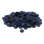Пуговицы на 2 прокола 18L (11мм), пластик (col.22 темно-синий), CR-K18M, 144 шт