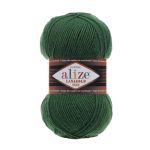 Пряжа Alize (Ализе) Lana Gold Fine / уп.5 мот. по 100 г, 390м, 118 зеленая трава A