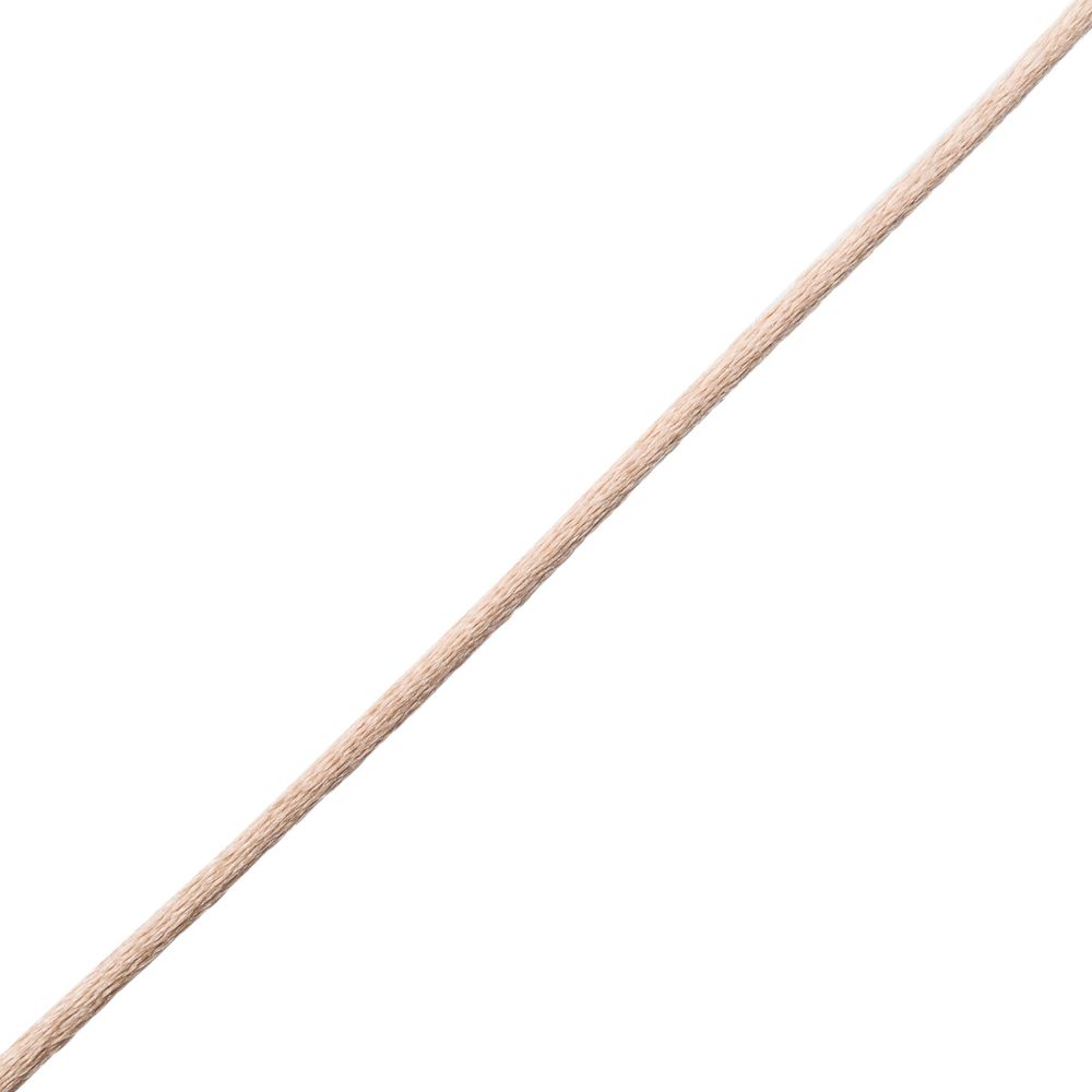 Шнур атласный корсетный ⌀2.0 мм / 45.7 метра, 66 бежевый