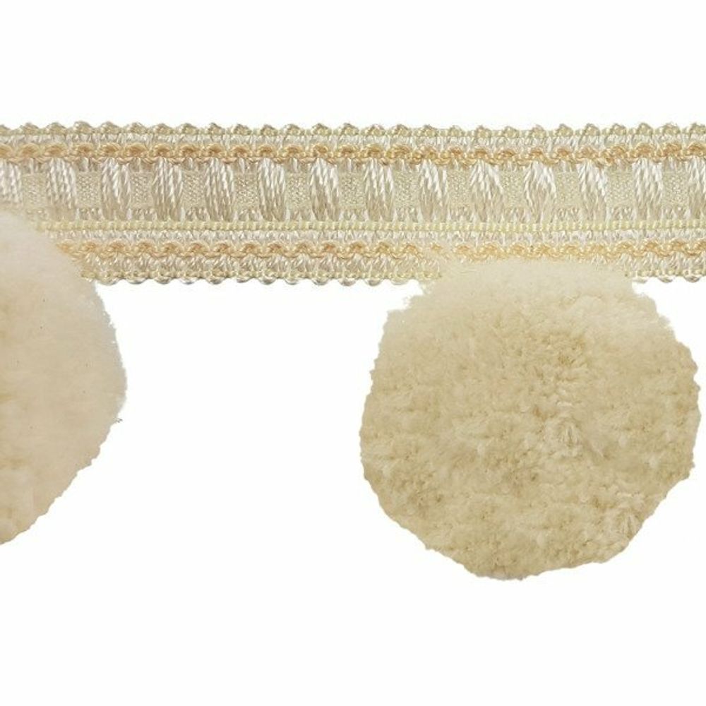 Бахрома отделочная 35.0 мм, с помпонами, 10 м, кремовый, Passan /TOS/ Бахрома отделочная 35.0 мм, с помпонами, 10 м, кремовый, Passan /TOS/