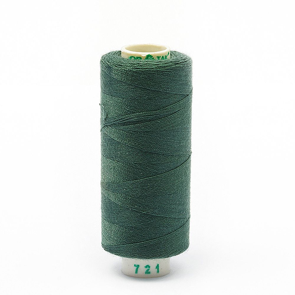 Нитки швейные Dor Tak 40/2, 366 м (400 ярд), 10 катушек, 721 зеленый