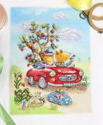 Набор для вышивания нитками МП Студия, Веселое путешествие 33х24 см