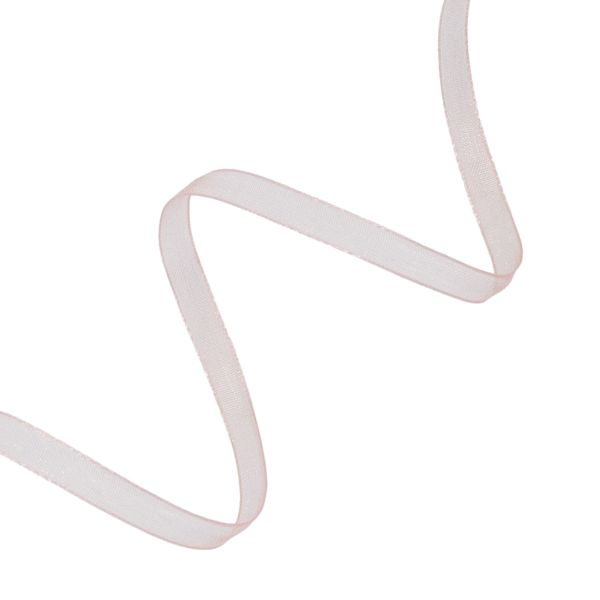 Лента капроновая (органза) 6.0 мм / 22.86±1 метров, 39 бежевый